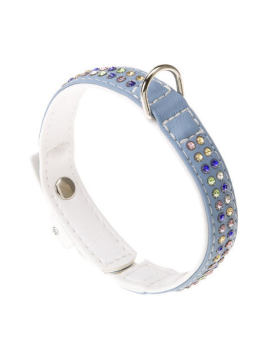 Ferplast Lux C Dog Collar Leather in Blue color 12mm x 22cm