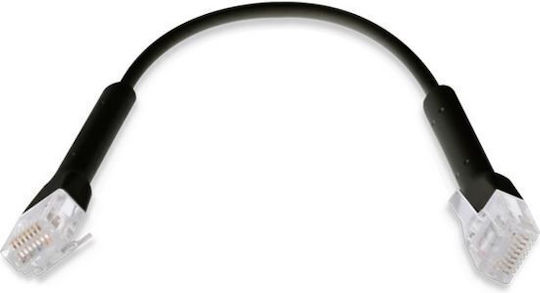 Ubiquiti U/UTP Cat.6 Gigabit Network Cable Ethernet 0.1m Black 50 Pieces