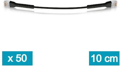 Ubiquiti U/UTP Cat.6 Ethernet Network Cable 0.1m Black 50pcs