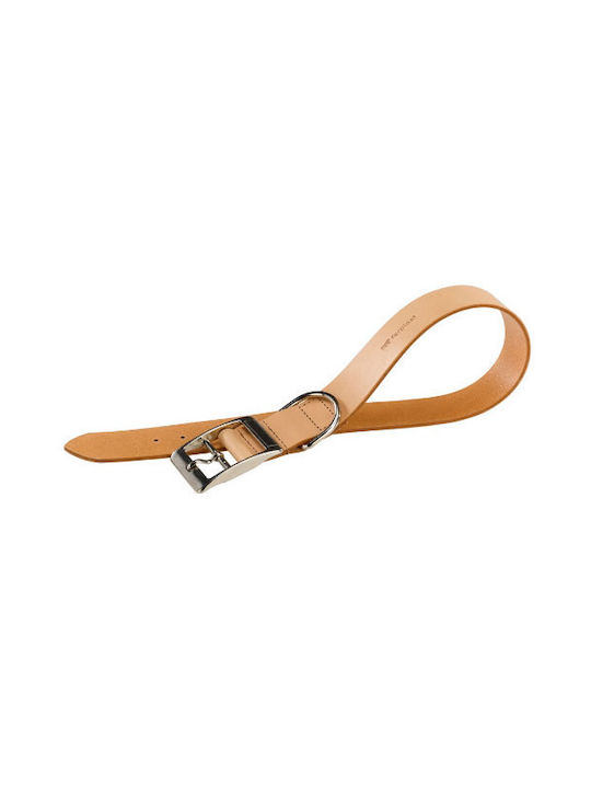 Ferplast Natural Hundehalsband Leder in Beige Farbe 10mm x 22 - 27cm