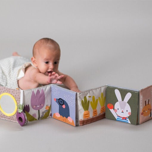 Taf Toys Activity Book Urban Garden Pram Book made of Fabric for 0++ Months