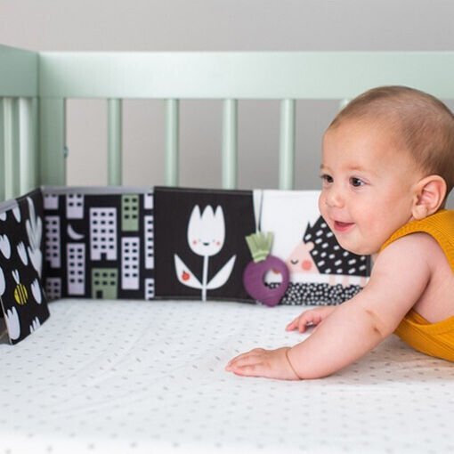Taf Toys Activity Book Urban Garden Pram Book made of Fabric for 0++ Months