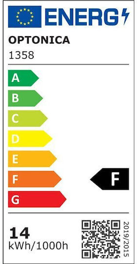 Optonica LED Bulb 14W for Socket E27 and Shape A60 Natural White 1380lm
