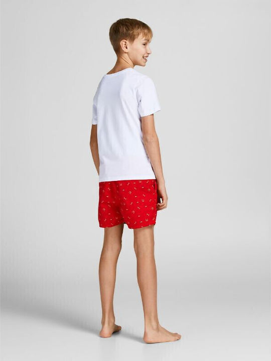 Jack & Jones Παιδικό Μαγιό Βερμούδα / Σορτς Κόκκινο