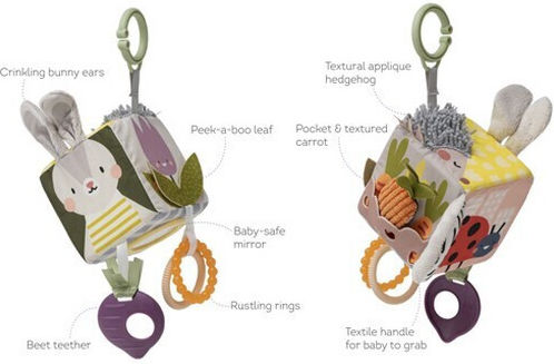 Taf Toys Pendant Toy for Car with Music and Teether Urban Garden Cube 13095