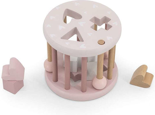 Label Label Formensortierspiel Shape Sorting Wheel aus Holz für 12++ Monate