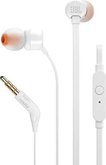 JBL Tune 160 In-Ear Freihändig Kopfhörer mit Stecker 3.5mm Weiß