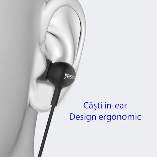 Yesido YH-13 În ureche Handsfree cu Mufă 3.5mm Negru