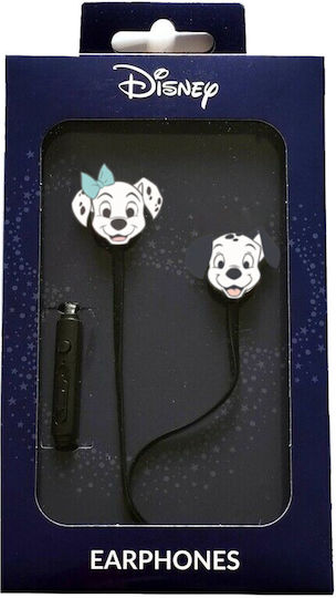 Disney The Dalmatians In-ear Handsfree με Βύσμα 3.5mm Μαύρο