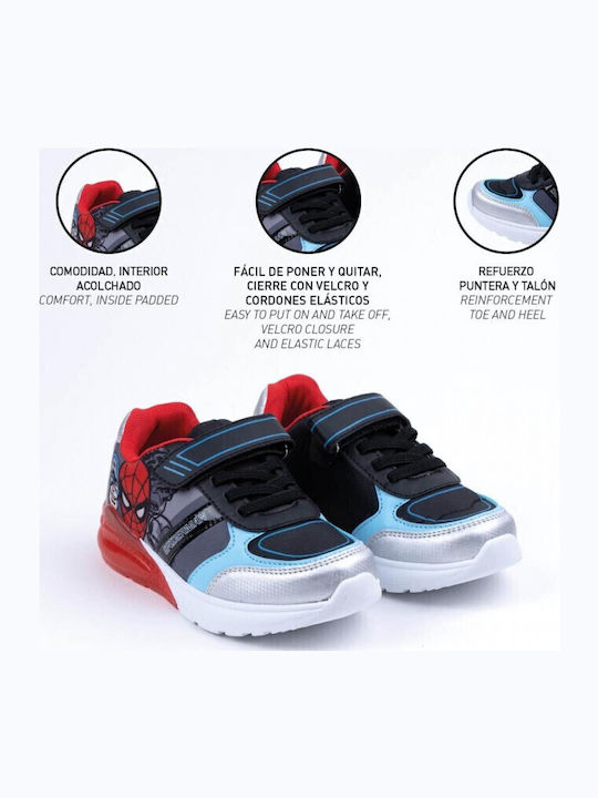 Avengers Παιδικά Sneakers με Σκρατς & Φωτάκια Πολύχρωμα