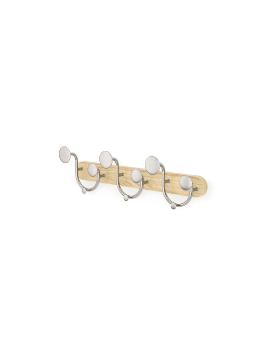 Umbra Wall Hanger Melody Metal 9 Hooks Beige 43x13x8cm