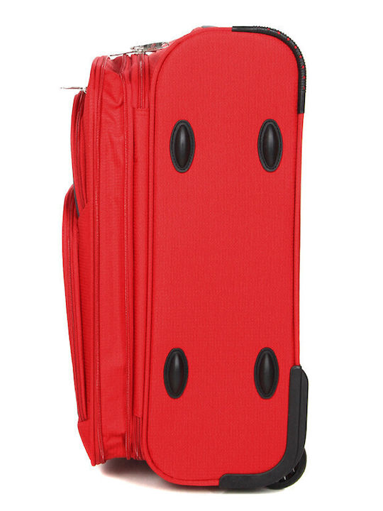 Airtex Paris Βαλίτσα Ταξιδίου Καμπίνας Υφασμάτινη Κόκκινη με 2 Ρόδες Ύψους 35εκ.