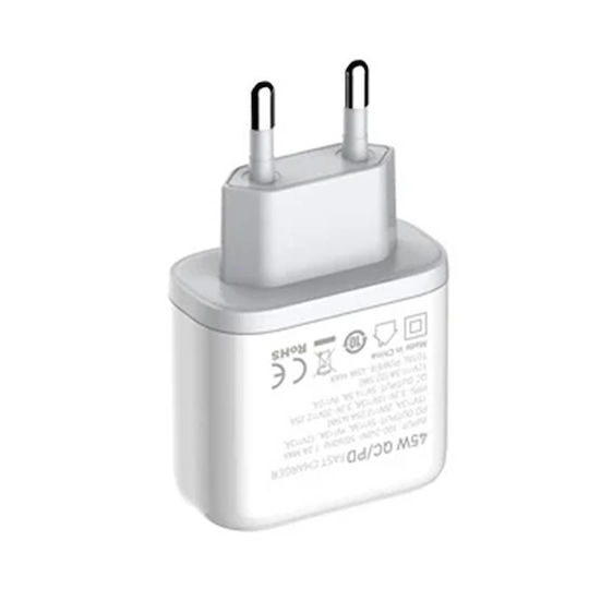 Ldnio Зарядно без кабел с USB-A порт и USB-C порт 45W Power Delivery Бял (A2526C)