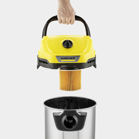 Karcher WD 3-18 S Vacuum Wet / Dry 225W with Plastic Bin 17lt