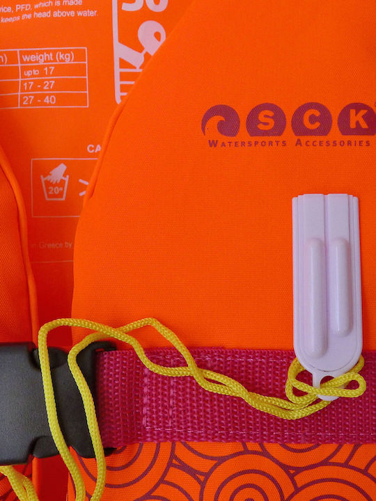 SCK Kids Life Jacket for Water Sports Orange