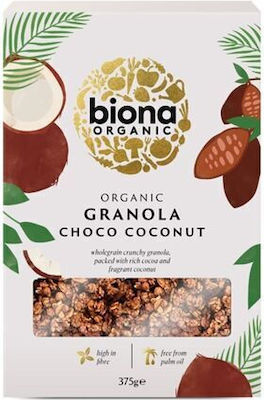 Biona Organic Granola Oatmeal Chocolate and Coconut 375gr 1pcs 0141012