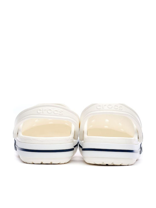 Crocs Bayaband Femei Sabot Albe