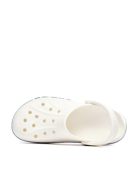 Crocs Bayaband Femei Sabot Albe