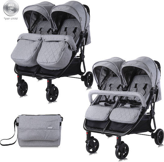 Lorelli Duo Количка за близнаци Хладно сиво 12.8кг