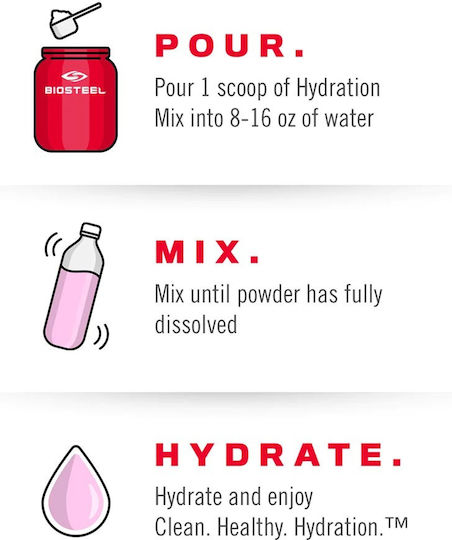 Biosteel Hydration Mix White Freeze 140gr