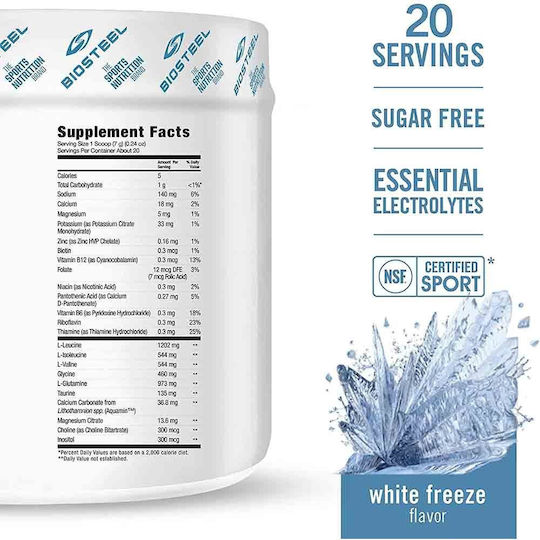 Biosteel Hydration Mix White Freeze 140gr