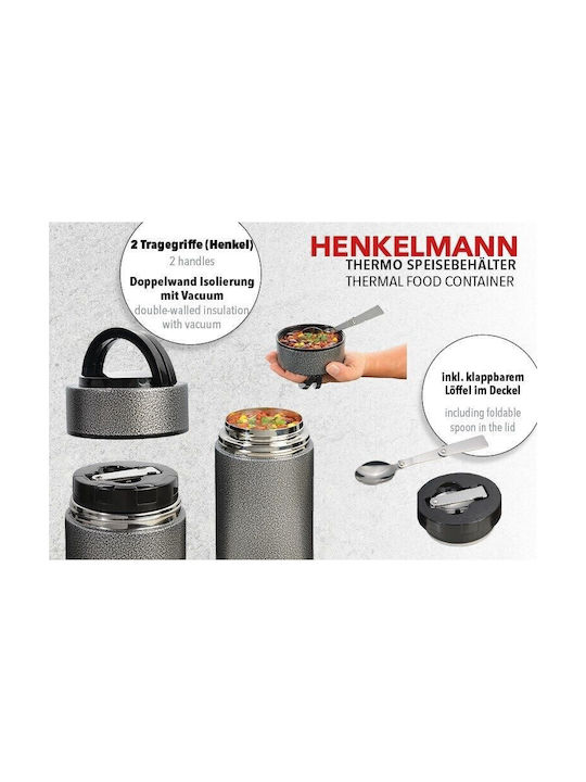Troika Henkelmann Δοχείο Φαγητού Inox Θερμός Γκρι 900ml