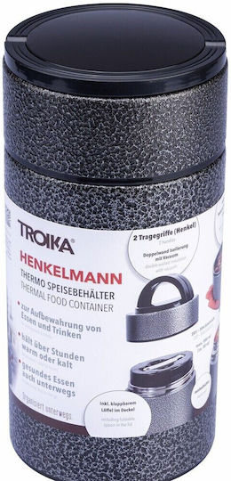 Troika Henkelmann Lunchbox Isolierte Lunchbox Inox Gray 900ml 1Stück
