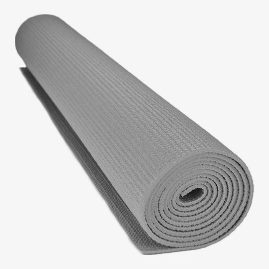Αθλοπαιδιά Στρώμα Γυμναστικής Yoga Γκρι (173x61x0.3cm)