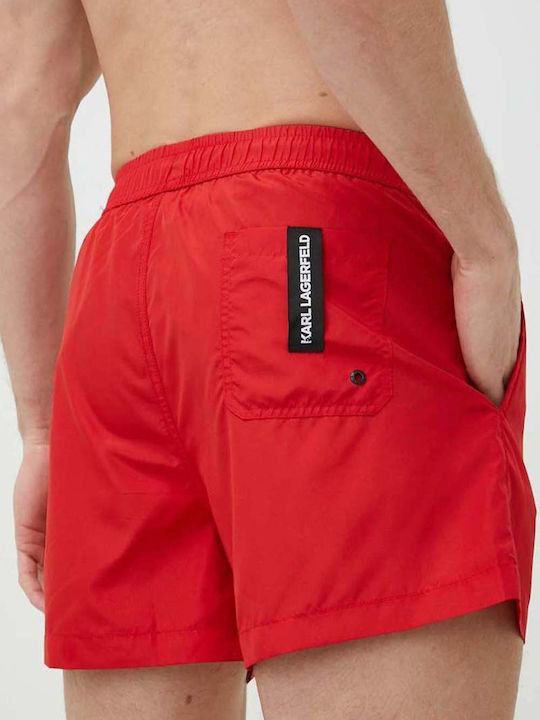 Karl Lagerfeld Herren Badebekleidung Shorts Rot