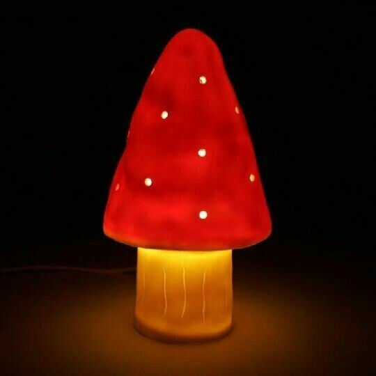 Egmont Led Kids Decorative Lamp Mushroom Small Red 15x15x28εκ.