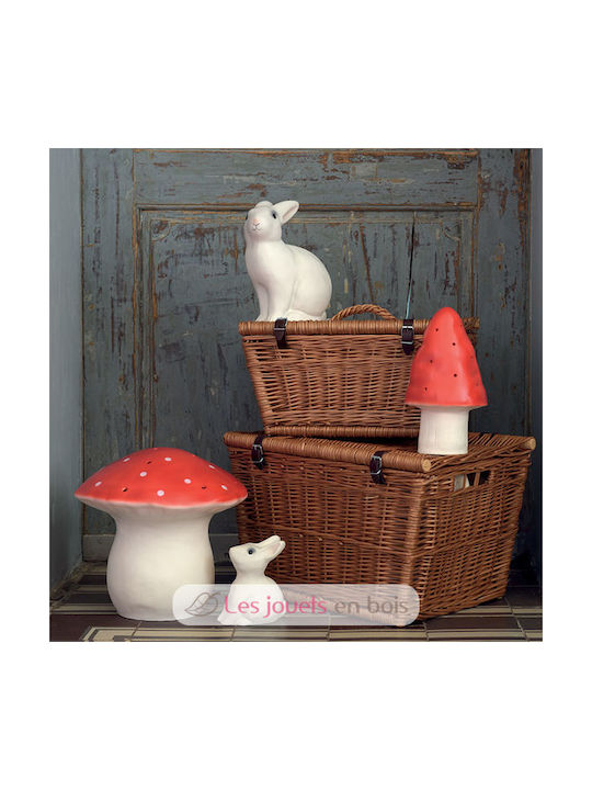 Egmont Led Kids Decorative Lamp Mushroom Small Red 15x15x28εκ.