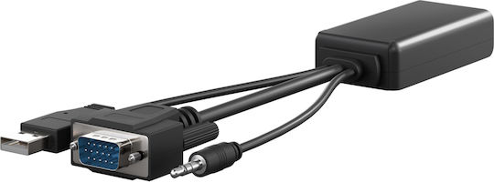 Goobay Μετατροπέας HDMI female σε 3.5mm / USB-A / VGA male 1τμχ 61259