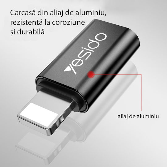 Yesido GS03 Converter Lightning male to USB-C female 1pcs