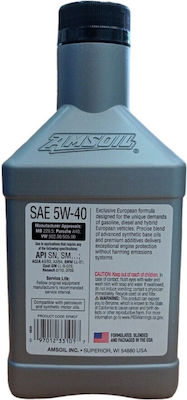 Amsoil FS Synthetic European Synthetic Car Lubricant 5W-40 A3/B3 0.946lt