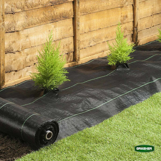 Grasher 103632 Ground Cover Fabric 95gr/m² 2x5m Black