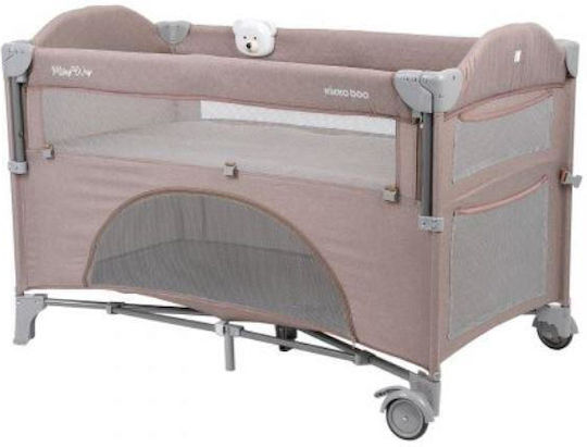 Kikka Boo Milky Way 2023 Playpen 2 Levels with Mattress Gray 125x65cm