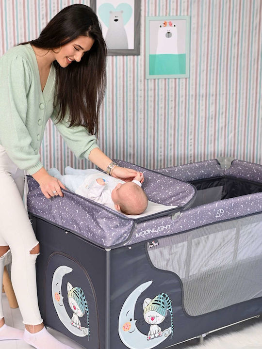 Lorelli Moonlight Playpen with Changing Table & Mattress Arctic Indian 126x70cm