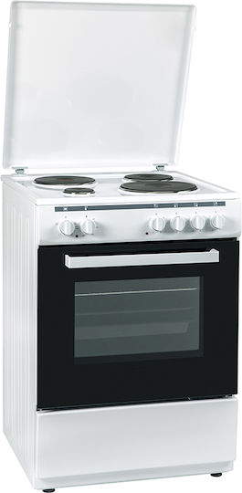 Carad Cooker 65lt with Enamel Hobs W60cm. White