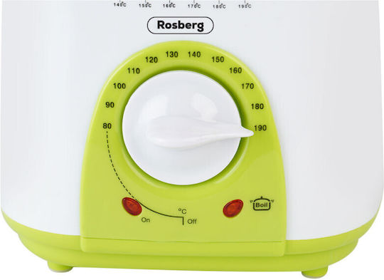 Rosberg R51980B Φριτέζα 1lt Πράσινη