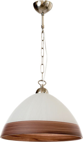 Inlight 4409Α Adjustable Pendant Light Brown Bell with Socket E27 35x35cm