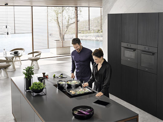 Miele Επαγωγική Εστία Αυτόνομη με Απορροφητήρα 80x52εκ.