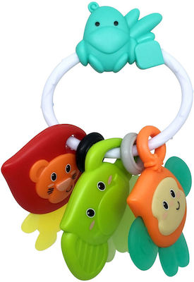 Infantino Safari Pals Teething Rattle made of Plastic for 0 m+ 1pcs