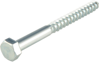 ArteLibre Antrenor Screw Hexagonal Galvanizat DIN 571 cu Diametru M6 și Lungime 60mm