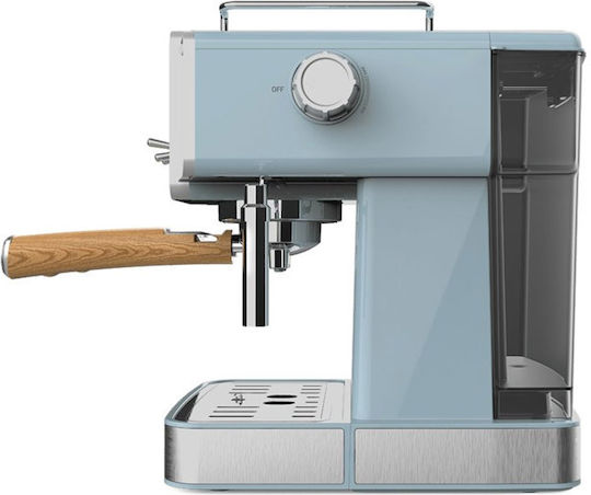 Power Espresso 20 Tradizionale Espresso Coffee Machine 1350W Pressure 20bar Light Blue 01628
