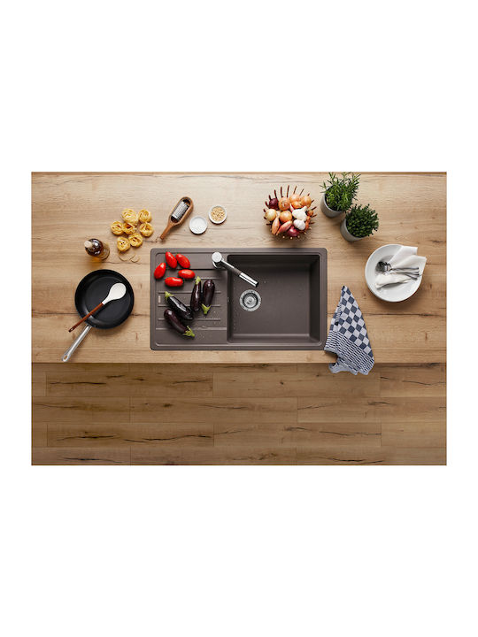 Blanco Legra XL 6 S 527274 Drop-In Chiuvetă din Granit Sintetic L86xW50cm Volcano Grey