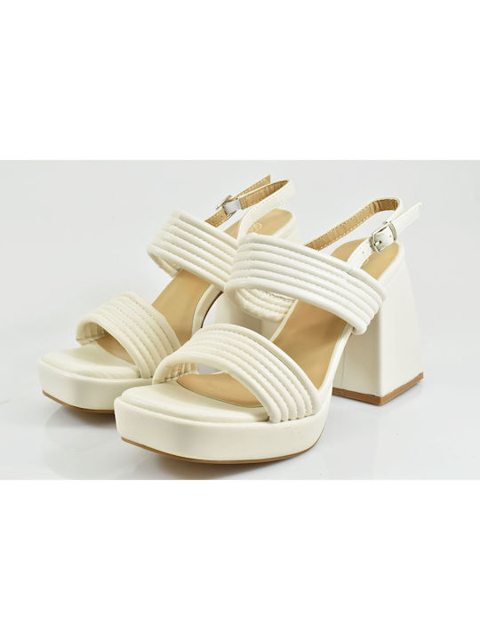 Envie Shoes Platform Women's Sandals Beige