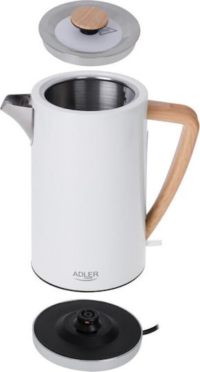 Adler Βραστήρας 1.7lt 1347W Λευκός