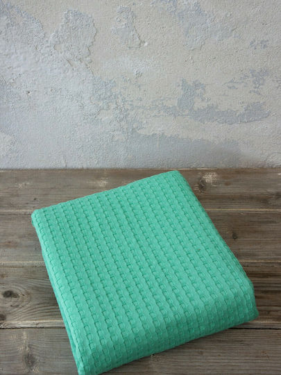 Nima Nima Kinderdecke Waffel Habit Grüne 160x240cm