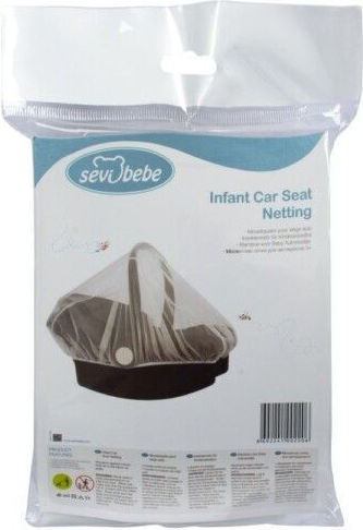 Sevi Bebe Baby Mosquito Net for Stroller White