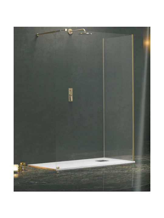 Karag Walkin 4 Καμπίνα Ντουζιέρας 120x90x200cm Clear Glass Oro